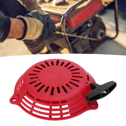 Durable PVC Manual Pull Start Assembly For Garden Tools And Industrial Equipment Tough Replacement Part For GCV160 Engine Pull Starter Easy Fit And Built To Last Performance, red manual recoil starter on engine
