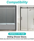 Gray Sliding Shower Door Bottom Track For One Half Inch And Three Eighth Inch Track Grooves, Compatible With Glass Doors Seven Sixteenth Inch And Five Sixteenth Inch Thick, Durable Replacement Two Pack For Easy Installation And Smooth Sliding