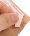 Close-up of adhesive seal on Kraft Paper Envelopes With Honeycomb Padding And Double Layer Design, Large Capacity Padded Mailers