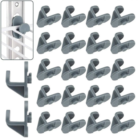 20 Pcs Industrial Freezer Shelf Clips Reinforced for Commercial Refrigerators and Walk-In Freezers Durable Shelf Stabilizers