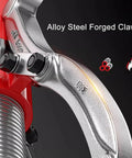 Close-up of alloy steel forged claws on Heavy Duty 15 Ton Hydraulic Bearing And Gear Puller with metallic finish.