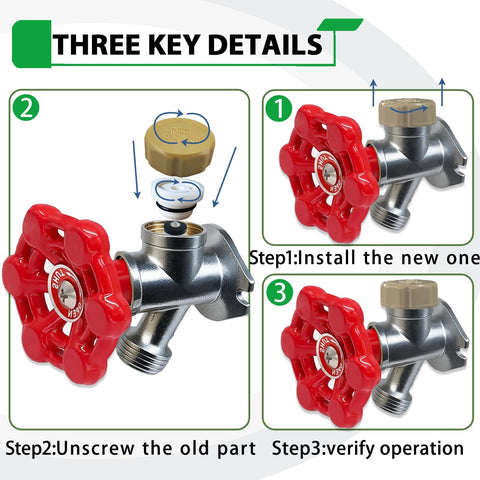 Installation steps for Anti Siphon Vacuum Breaker Check Valve Replacement Kit With Decorative Cover ASSE 1019 A Plastic Body Plunger And O Ring 1 Pack DIY Ready Industrial Valve Repair For Backflow Prevention And Water Safety