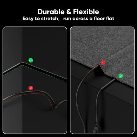 Comparison of Cat6 Outdoor Ethernet Cable 100 Ft Direct Burial 24AWG Waterproof LLDPE UV Jacket flexibility on surfaces