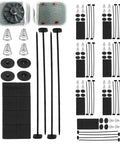 Eight Set Radiator Fan Zip Ties Kit With 160 Pieces For Universal Car Engine Cooling Mounting components displayed