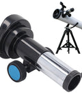 102mm Reflector Telescope Focuser For 1.25 Inch Eyepiece, Durable ABS Focus Seat With Fixing Screws setup on tripod for stargazing.