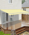 Tough As Nails Patio Awning Replacement Fabric Cloth 12x10 Foot Sun Shade Material Polyester With PU Coating covering patio deck
