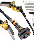 2 In 1 Cordless Pole Saw And Chainsaw For 20V Max Battery Not Included Tool Only With 1200W Brushless Motor and tools