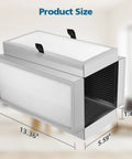 2 Pack Replacement Filter For MA Series 50W 50B 50S Air Purifier, 3-In-1 Pre Filter, HEPA And Activated Carbon, product dimensions shown