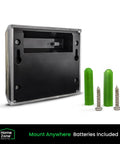 Back view of Solar Wall Lights Outdoor for Yards and Fence Posts, Weatherproof Stainless Steel with mounting screws