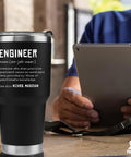 Engineer Definition Gift For Engineers And Engineering Students Cool Nerdy 30 Oz Stainless Steel Vacuum Insulated Tumbler With Straw