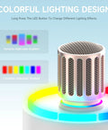 Wireless Microphone For Singing And Speaking With Ultra Stable 200 Ft Range, 9ms Latency, LED Lights showing color effects