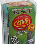Packaging of Ride Ready E-Fat Bike Tire Liner For 20 26 27.5 4.1 Inch Tires Teal 5.0 Inch Self Adhering Waterproof Puncture Shield MRT4XL-E
