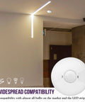 Low Voltage Ceiling Sensor Motion Detector With 360 Degree Field Of View For Office And Home Use MPC50L in office setting