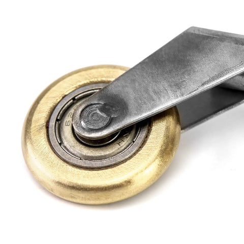 Brass Seam Roller For Roofing And Vinyl Flooring Detail Roller With Wood Handle Durable Brass Construction And Smooth Bearing