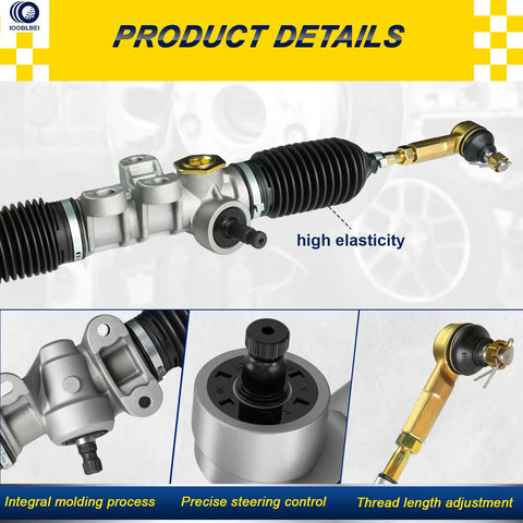 RXV Golf Cart Steering Gear Box Assembly for EZGO RXV gas and electric carts 2008 up replacement OEM details view