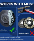 Brake Caliper Compression Tool With 360 Degree Ratchet For Easy Piston Spreading, compatible with disc brakes.