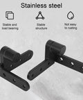 Heavy Duty Stainless Steel Door Hinge Kit for Cabinets Cafes Gates and Fences, 130 Lbs Capacity, 270 Degree Pivot shown