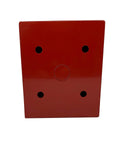 Front view of Fire Department Lock Box With Padlock Hole For Quick Gate Access, 14 Gauge Steel, Powder Coated Bright Red Finish