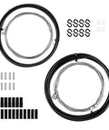 Ultimate Universal Bike Cable Kit with brake and shift cables, housing, ferrules, end caps, O rings, for mountain road gravel bikes.
