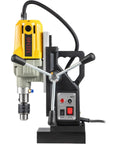 Workhorse Portable Magnetic Drill Press Powered By A Beefy 1100 Watt Motor Cruising At 580 Rpm showing robust design and control features.