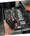 Pneumatic Air Rivet Kit With Chisel Bits And Pin Punch Tools For Drilling Riveting And Hammering Applications For Workshop Use