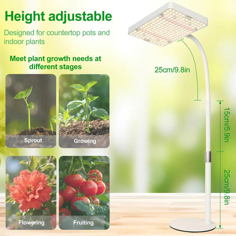 Boss Tabletop Grow Light For Seed Starting Bonsai And Succulents, 25W Desk Plant Light, height adjustable for plant stages.