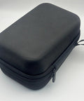Tesla NACS To CCS1 Adapter Storage Case Eva Nylon Protective Gear Bag, compact black carrying pouch with zipper.