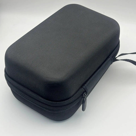 Tesla NACS To CCS1 Adapter Storage Case Eva Nylon Protective Gear Bag, compact black carrying pouch with zipper.