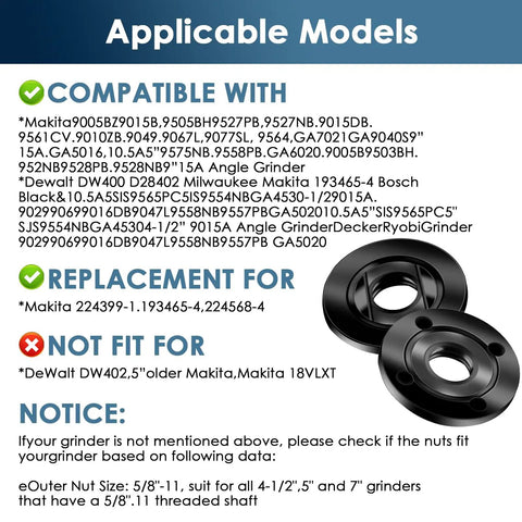 Badass 9 Piece Angle Grinder Tool Kit featuring heavy duty steel flange lock nut and spindle wrench for 4.5 and 5 inch machines.