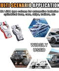 Beefy Dual Battery Terminal Connectors Set For Top Post Cables Positive And Negative with 2 Washers for SUVs, boats, and RVs