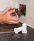 Get These Cool Silicone Wall Hole Plugs To Block Dirt And Water! Perfect 4 Pack For 25mm Cables Makes Home Improvement Super Easy With Gray And White Look, white silicone wall plugs for 25mm cable hole
