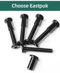 Built Like A Tank 20 Piece 1/4-20 X 3 Inch Flat Socket Head Cap Screws And Barrel Nuts Kit with black oxide screws.