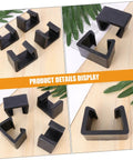 8 Pack Wicker Chair Fastening Clips Durable Plastic Clamps For Rattan Furniture No Slip Grip Secure Outdoor Seating Retainers Easy Install Stabilizers For Dining And Patio Lounge Use showcased on wooden surface