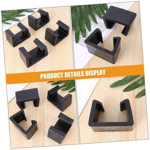8 Pack Wicker Chair Fastening Clips Durable Plastic Clamps For Rattan Furniture No Slip Grip Secure Outdoor Seating Retainers Easy Install Stabilizers For Dining And Patio Lounge Use showcased on wooden surface