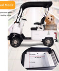 Heavy Duty Electric Golf Cart For Adults 12Mph Speed 800W Motor 661 Lb Capacity 28 Mile Range Lithium Battery Easy Ride For Courses And Senior Living Scenic Spots Outdoor Leisure Fun Vehicle with dog and cargo area dimensions.