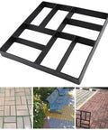 Cross Square Stepping Stone Molds Set For DIY Garden Pathways And Patios with 8 unique shapes for artistic walkways.