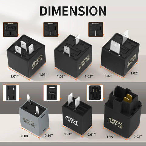 Go To Relay Bypass Switch And Tester Kit 9038 9036 9037 sizes and dimensions for automotive use