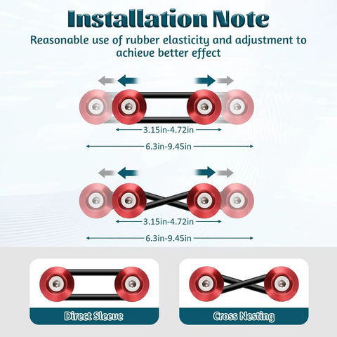 Installation diagram for 20 Piece Car Bumper Quick Release O Rings Set With Fasteners And Washers Replacement Rubber