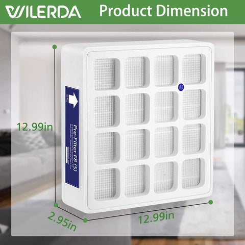 PreMax Pre Filter Replacement Compatible With IQAir HealthPro Series H13 True HEPA First Stage Filter dimensions in room