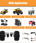 Turn Your Ride Into An Electric Powerhouse With This 24V 250W Dual Wheel Cart Conversion Kit 10 Inch Wheel Set Controller And Thumb Throttle For Go Karts Wheelchairs Mobility Scooters Dune Buggies Beach Carts UTV ATV DIY wide application