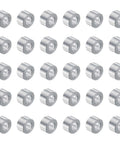 Aluminum Spacer 5mm Bore 10mm OD 6mm Length Standoff For M5 Screws Bolts And Rods, 30 Piece Pack, Plain Finish, Durable Aluminum Alloy