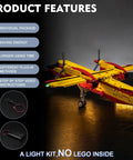 LED Light Kit For LEGO Technic Firefighter Aircraft 42152 Lights Only No Bricks Easy Install highlighted features view.