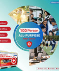 Image of 350 Piece All Purpose Emergency First Aid Kit With Waterproof Case for home, office, outdoor, school use.