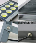 JUDYSSY Led Floodlight Led Outdoor Floodlight with 400W power, detailed view of the waterproof design and mounting hardware.