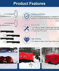 Shelter Tie Down Kit With Four Ice Anchors And Four Straps With Integrated Tighteners Heavy Duty Ice Fishing Tent Anchors product features
