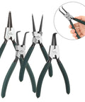 Built Tough 7 Inch Snap Ring Pliers Set Internal And External Circlip Pliers Kit With Straight And Bent Jaw for ring removal