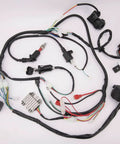 ATV Quad Wiring Harness Kit With Electric Start For GY6 50cc 70cc 110cc 125cc Engines, visible coils and connectors