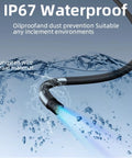Two Way Articulating Borescope With 1080P HD Endoscope Camera and 8 LED Lights Five Foot Semi Rigid Flexible Probe IP67 Waterproof