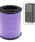 P200S P200 Pro Air Purifier Replacement Filter 3 In 1 H13 True HEPA And Activated Carbon shown next to air purifier unit.