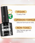 Vegan Cruelty Free Soak Off Gel Nail Polish For UV LED Nail Art 8ml Color 1003 Non Toxic HEMA Free TPO Free bottle close-up